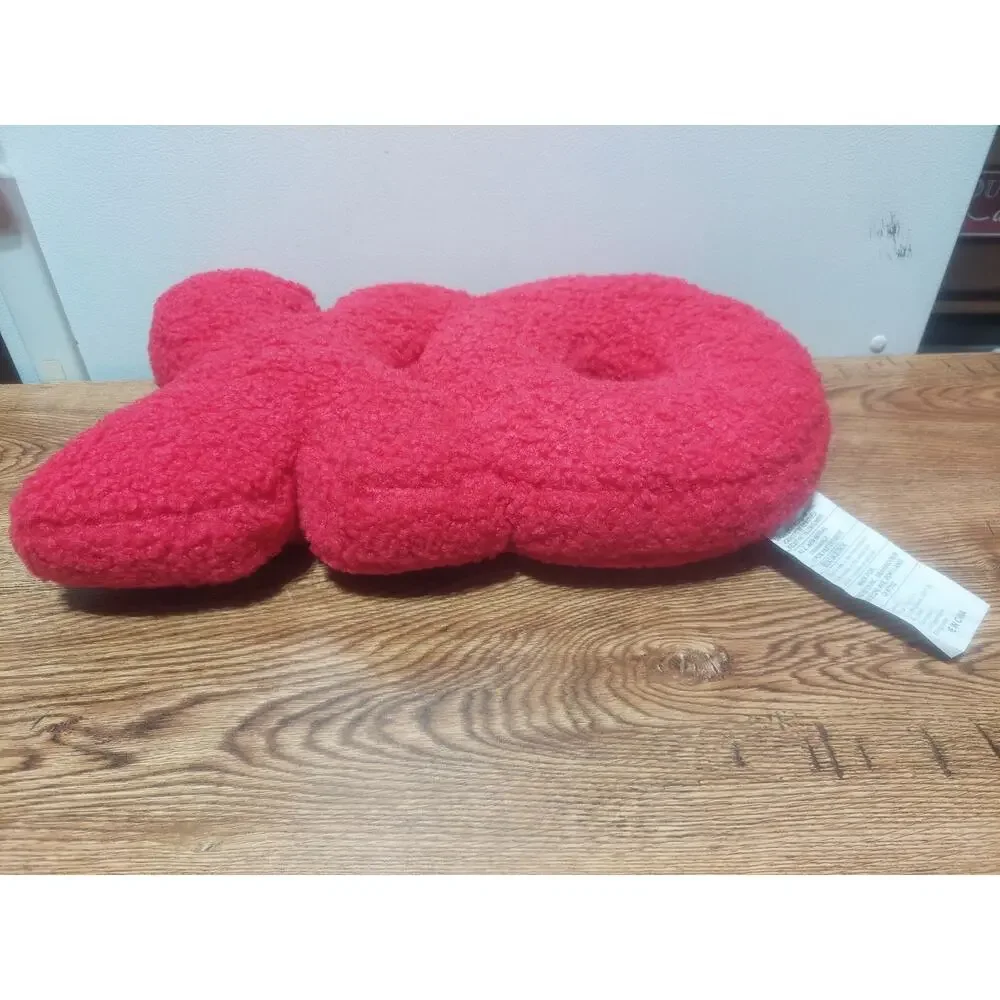 Red XO Plush Decrotive Holiday Throw Couch Pillow Valentine's Anniversary Etc